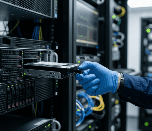 Recuperación de datos empresariales tras una incidencia técnica.